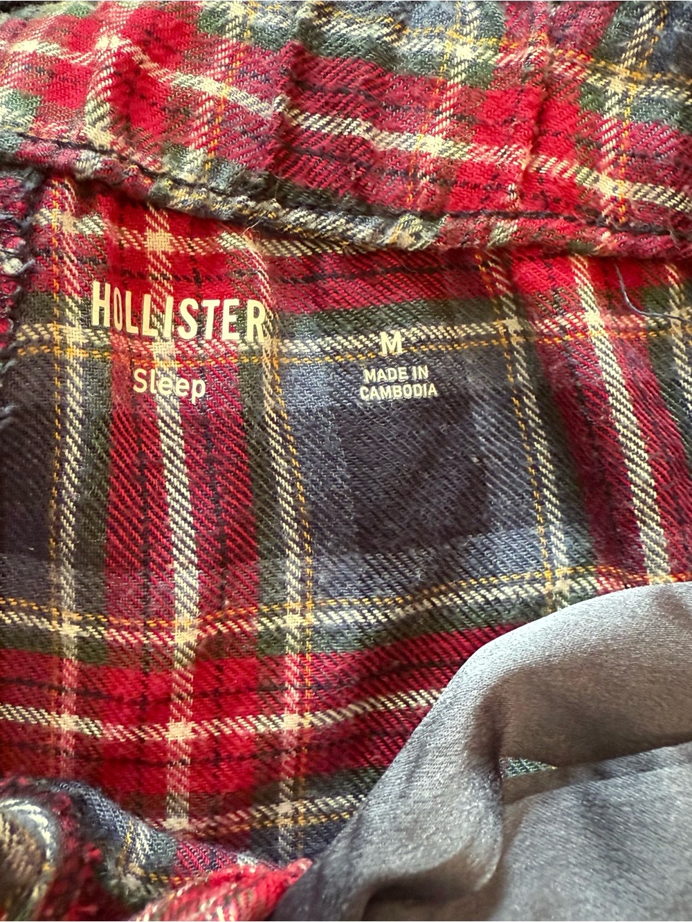 Hollister Pink Floral & Plaid Sleep Shorts Set with Bow Accents - Picture 5 of 5